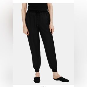 NWT Eileen Fisher Smooth Silk Slouchy Ankle Pant 100% Silk